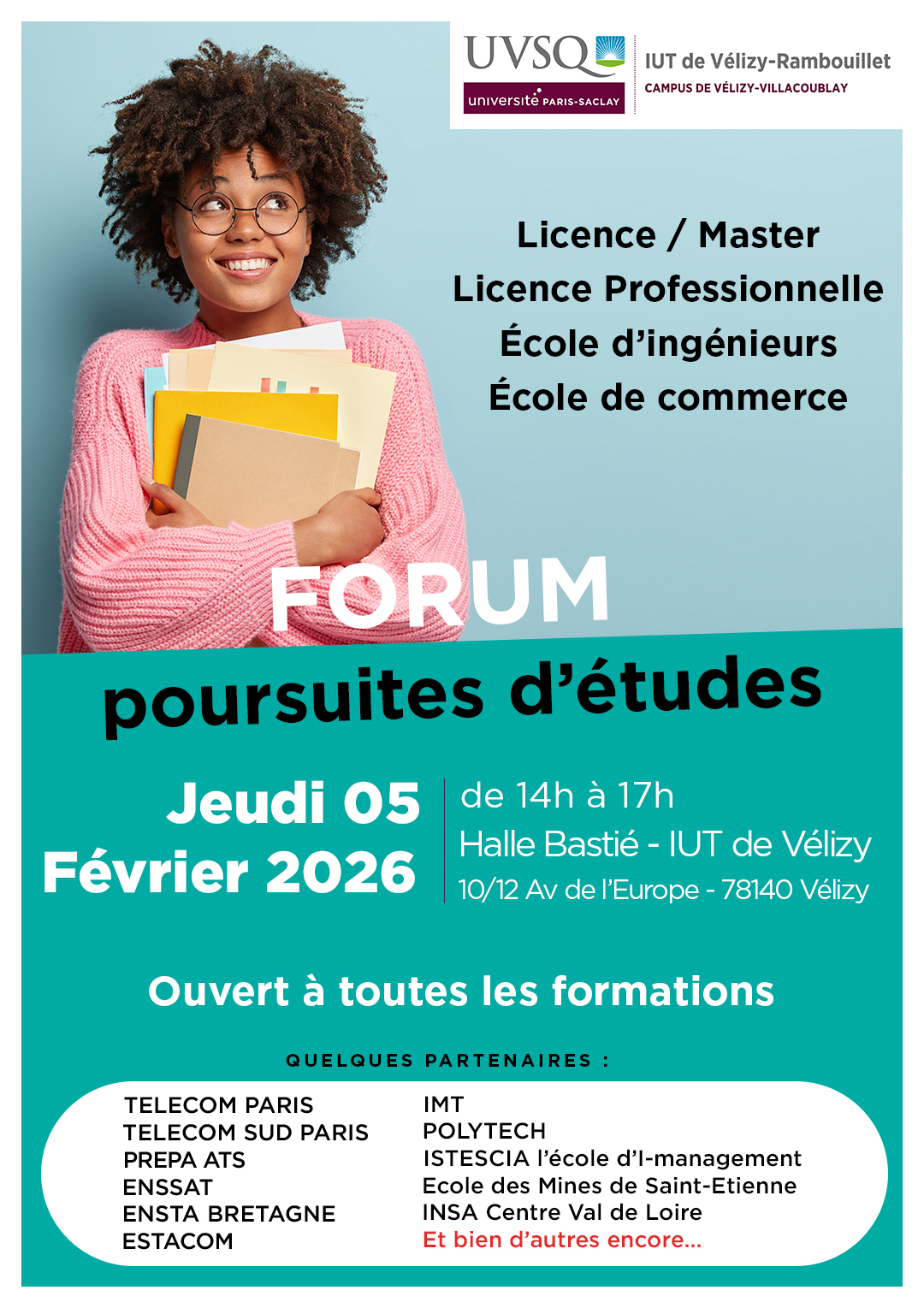 Forum poursuites d'études - IUT de Vélizy - Rambouillet